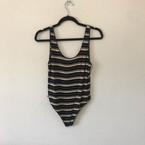 striped bodysuit
